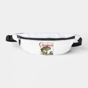 Weihnachten Großer Fisch Barsch Weihnachtsmann Boo Bauchtasche