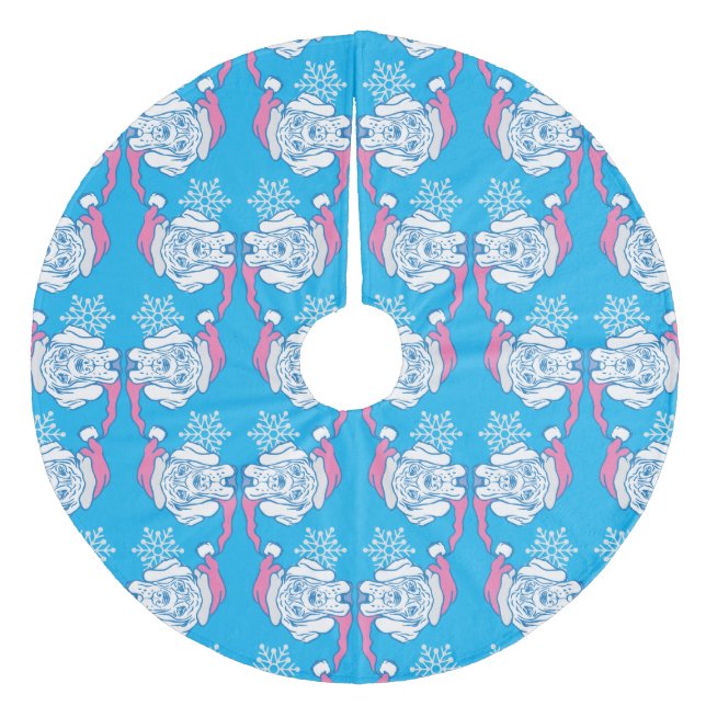 Weihnachten Großes Ding Fleece Weihnachtsbaumdecke (Vorderseite)