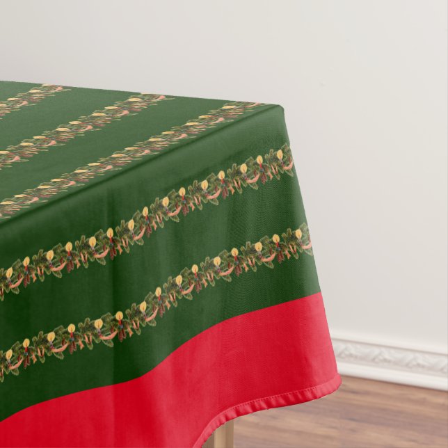 Weihnachten grün Tableclout Tischdecke (Beispiel)