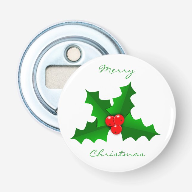 Weihnachten Grün und Rot heilige Thunder_Cove Flaschenöffner (Vorderseite)