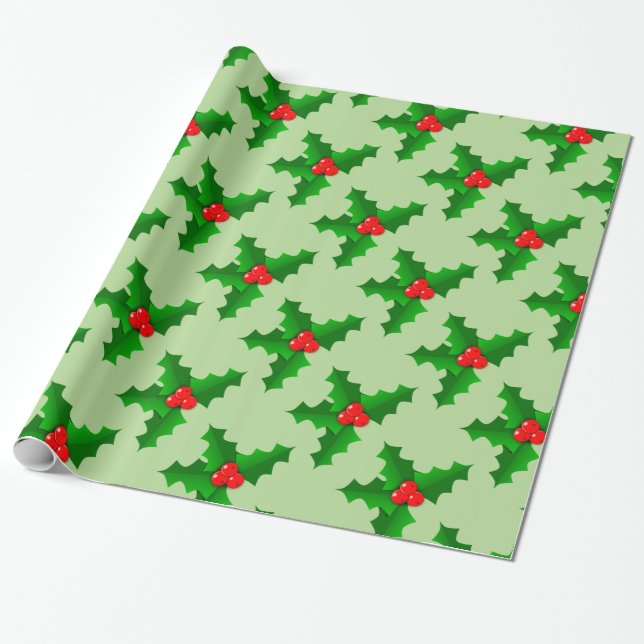 Weihnachten Grün und Rot heilige Thunder_Cove Geschenkpapier (Ungerollt)