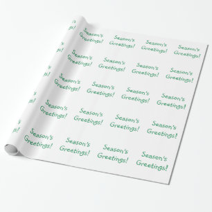 Weihnachten Grüner Schriftart - Die Grüße der Jahr Geschenkpapier