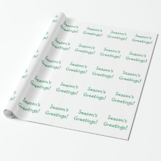 Weihnachten Grüner Schriftart - Die Grüße der Jahr Geschenkpapier