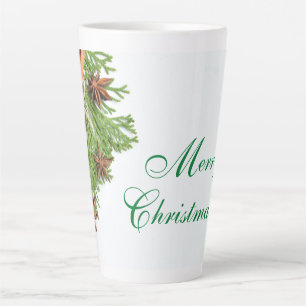 Weihnachten Grüntöne und Dinge Latte Tasse