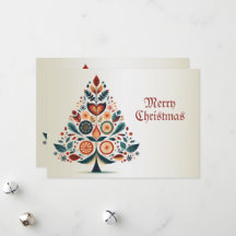 Weihnachten Gruß farbenfrohe Bäume