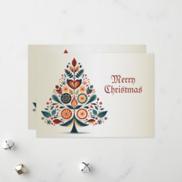 Weihnachten Gruß farbenfrohe Bäume