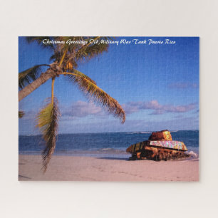 Weihnachten Grüße Militärischer Krieg Tank Puerto  Puzzle