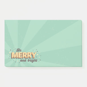 Weihnachten Grüße sind fröhlicher und heller Stern Post-it Klebezettel