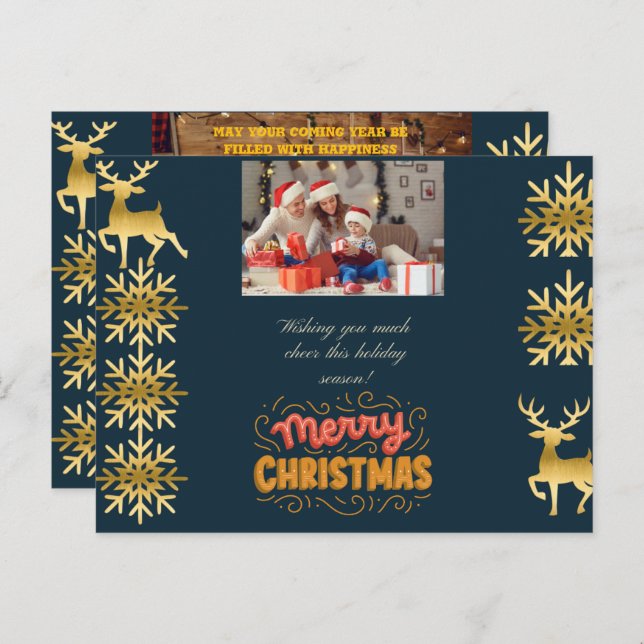 Weihnachten Grußkarte (Vorne/Hinten)