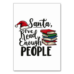 Weihnachten habe ich genug gelesen Leute buchen We Tischnummer