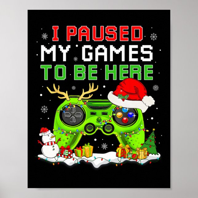 Weihnachten habe ich mein Spiel unterbrochen, um h Poster (Vorne)