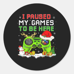 Weihnachten habe ich mein Spiel unterbrochen, um h Runder Aufkleber