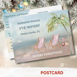 Weihnachten habe ich Ocean Beach Move Ankündigungspostkarte