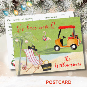 Weihnachten haben wir Ocean Beach Move Ankündigungspostkarte