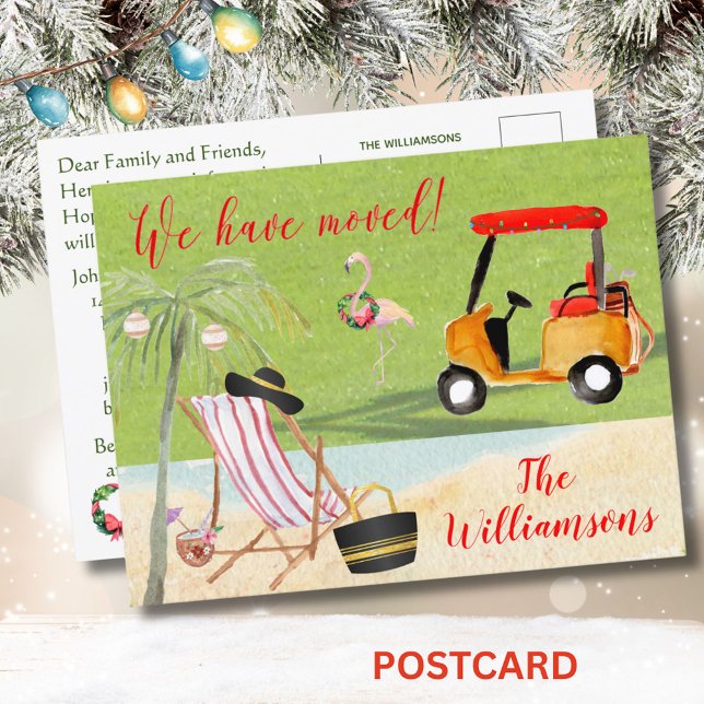 Weihnachten haben wir Ocean Beach Move Ankündigungspostkarte (Von Creator hochgeladen)