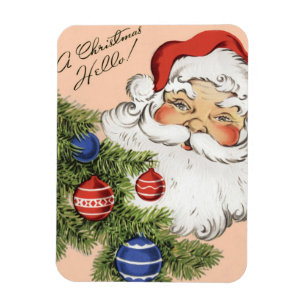 Weihnachten Hallo! Jolly Santa Claus Magnet