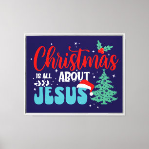 Weihnachten handelt von Jesus-43687 Leinwanddruck
