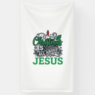 Weihnachten handelt von Jesus Design Banner