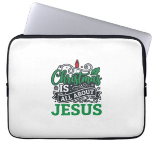 Weihnachten handelt von Jesus Design Laptopschutzhülle