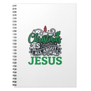 Weihnachten handelt von Jesus Design Notizblock
