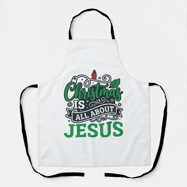 Weihnachten handelt von Jesus Design Schürze (Vorderseite)