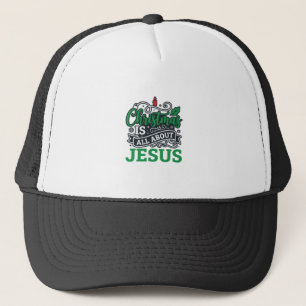 Weihnachten handelt von Jesus Design Truckerkappe