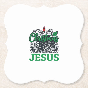 Weihnachten handelt von Jesus Design Untersetzer