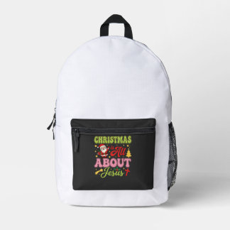 Weihnachten handelt von Jesus Retro Bedruckter Rucksack