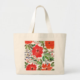 Weihnachten & Handgemälde Jumbo Tote Tasche