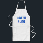 Weihnachten Hanukkah I Liebe Sie ein latscher jüdi Lange Schürze<br><div class="desc">Weihnachten Hanukkah I Liebe Sie eine latente jüdische lange Schürze</div>