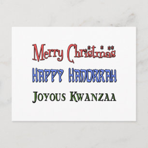 Weihnachten - Hanukkah - Kwanzaa