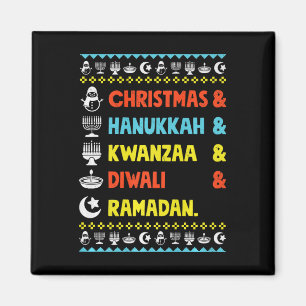 Weihnachten Hanukkah Kwanzaa Diwali Ramadan Funny  Magnet