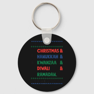 Weihnachten Hanukkah Kwanzaa Diwali Ramadan Funny  Schlüsselanhänger