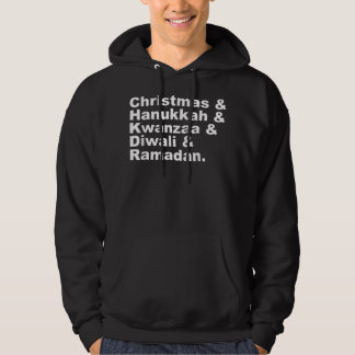 Weihnachten Hanukkah Kwanzaa Diwali Ramadan Holida Hoodie
