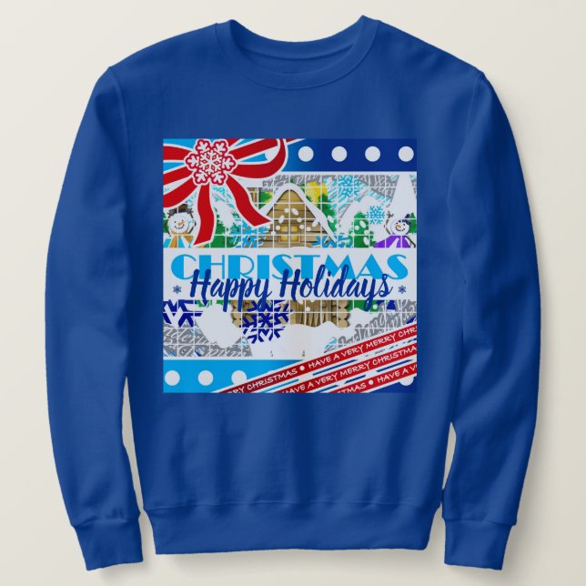 WEIHNACHTEN | HAPPY HOLIDAYS | HABE EINE SEHR LEIC SWEATSHIRT (Design vorne)