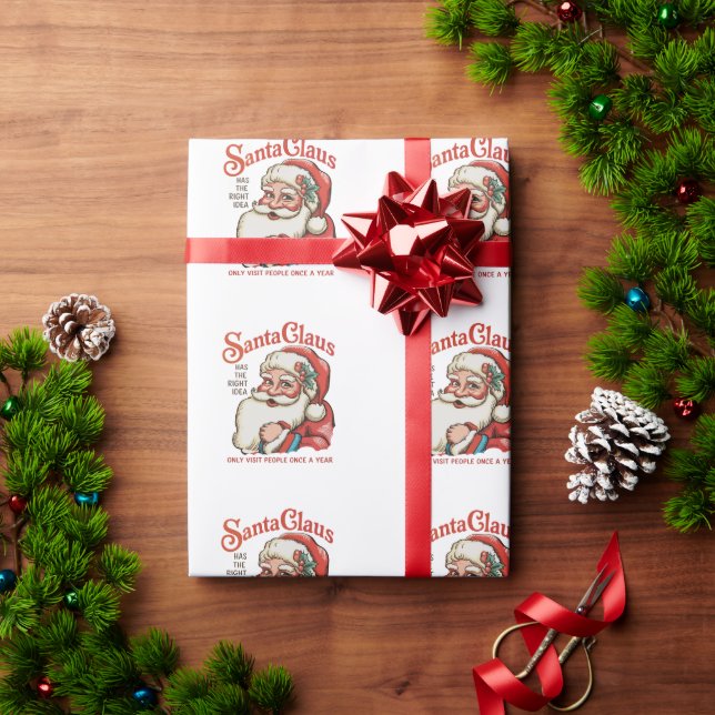 Weihnachten hat die richtige Idee Geschenkpapier (Feiertagsgeschenk)