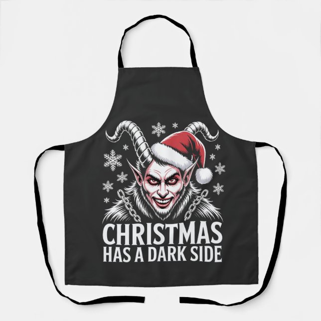 Weihnachten hat eine dunkle Seite Schürze (Vorderseite)