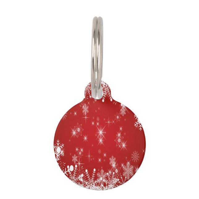 Weihnachten Haustiermarke (Vorderseite)