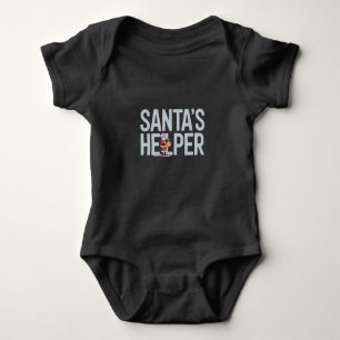 Weihnachten: Helfer Baby Strampler