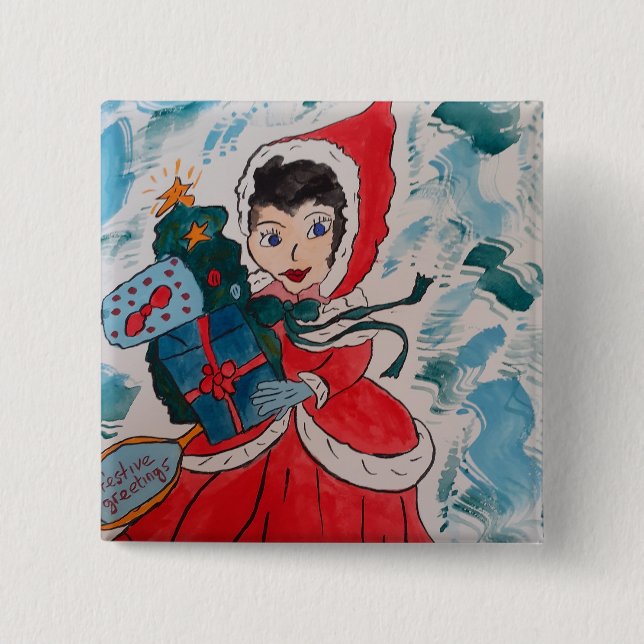 Weihnachten: Helfer Button (Vorderseite)