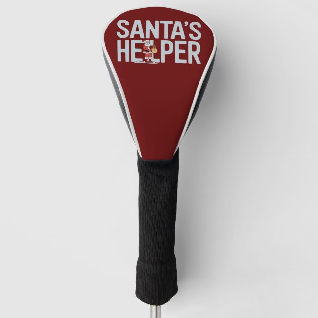 Weihnachten: Helfer Golf Headcover (Vorderseite)