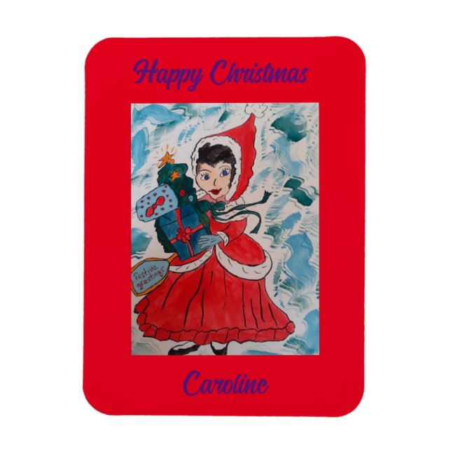 Weihnachten: Helfer Magnet (Vertikal)