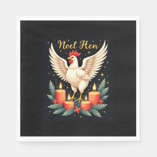 Weihnachten Hen Chicken Serviette