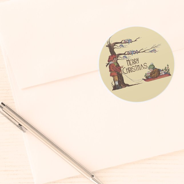 Weihnachten Herz-Aufkleber (Von Creator hochgeladen)