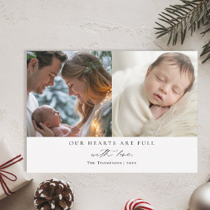 Weihnachten Herzchen Minimalistisches Familienkind