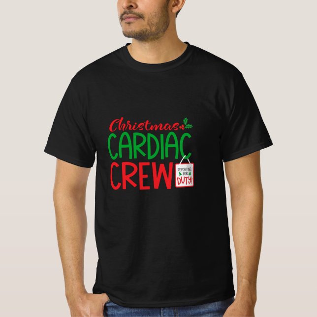 Weihnachten Herzliche Crew, Herzkrankheiten T-Shirt (Vorderseite)