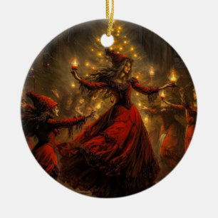 Weihnachten Hexenhunger Keramik Ornament