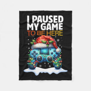 Weihnachten hielt ich mein Spiel an, um hier zu se Fleecedecke