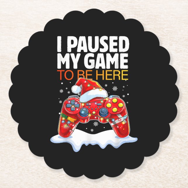 Weihnachten hielt ich mein Spiel an, um hier zu se Untersetzer (Vorderseite)