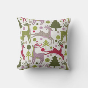 Weihnachten Hintergrund: Festsaison-Design Kissen